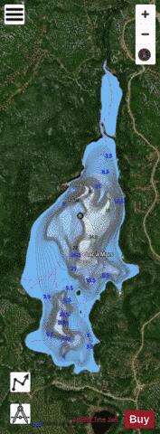 Mars, Lac a depth contour Map - i-Boating App - Satellite