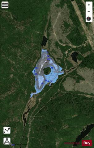Bonjour, Lac depth contour Map - i-Boating App - Satellite