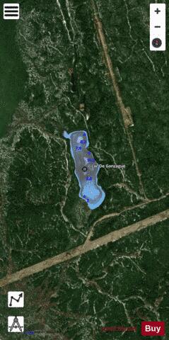 De Gonzague, Lac depth contour Map - i-Boating App - Satellite