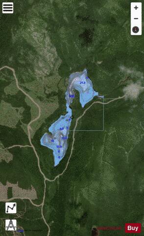 Chenard, Lac depth contour Map - i-Boating App - Satellite