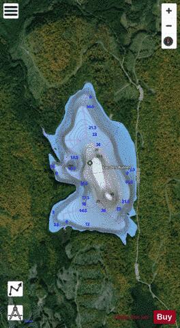 Aulnes, Lac des depth contour Map - i-Boating App - Satellite