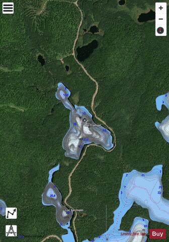 Trampe, Lac depth contour Map - i-Boating App - Satellite