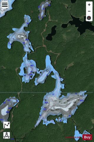 Fou, Lac depth contour Map - i-Boating App - Satellite