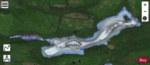 Parkman, Lac depth contour Map - i-Boating App - Satellite