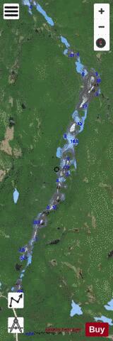 Tousignant, Lac depth contour Map - i-Boating App - Satellite