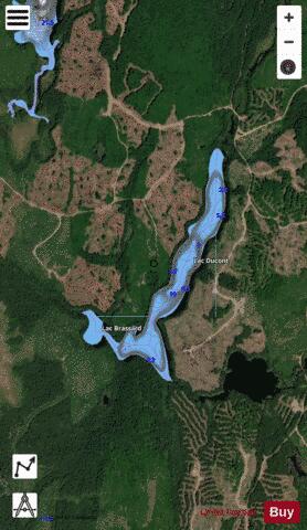 Ducont, Lac depth contour Map - i-Boating App - Satellite