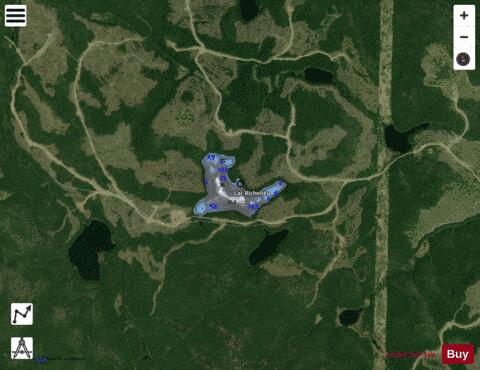 Richelieu, Lac depth contour Map - i-Boating App - Satellite