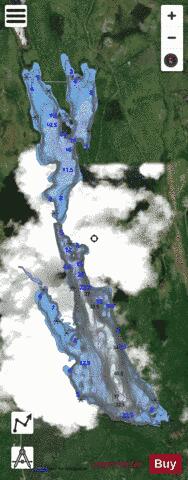 Beland, Lac depth contour Map - i-Boating App - Satellite