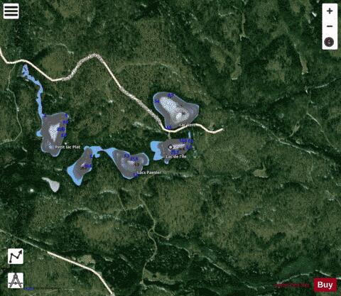 Ile, Lac de l' depth contour Map - i-Boating App - Satellite