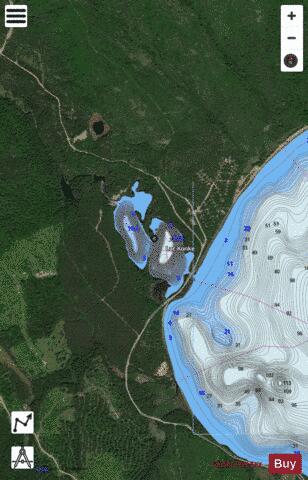 Konke, Lac depth contour Map - i-Boating App - Satellite