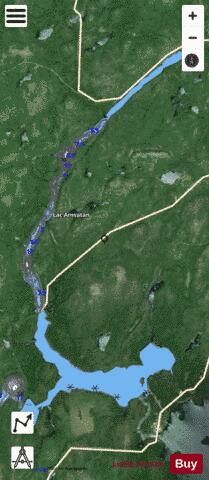 Anwatan, Lac depth contour Map - i-Boating App - Satellite