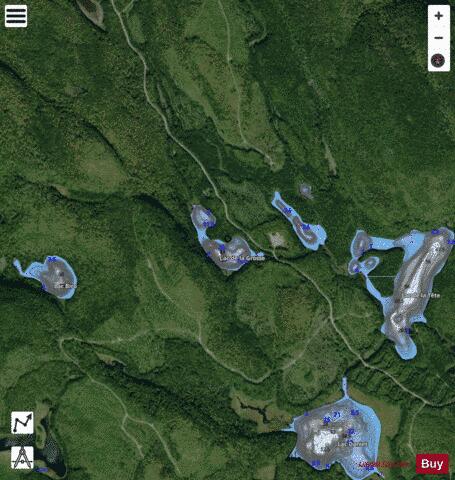 Grosse, Lac de la depth contour Map - i-Boating App - Satellite
