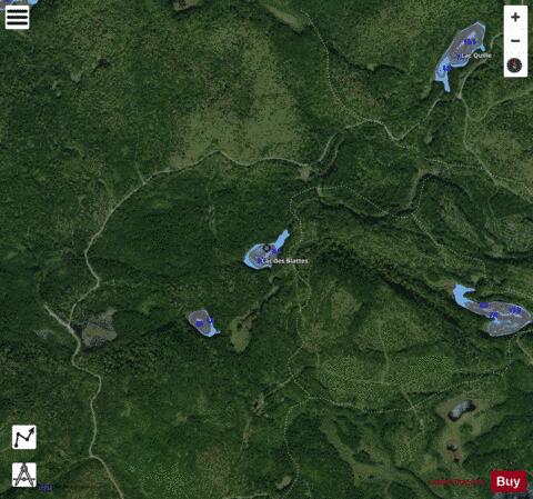 Blattes, Lac des depth contour Map - i-Boating App - Satellite