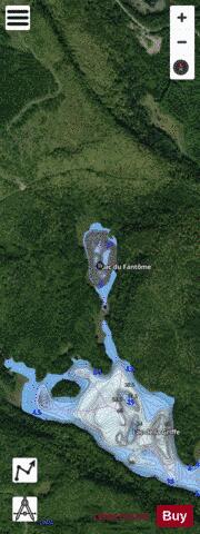 Fantome, Lac du depth contour Map - i-Boating App - Satellite