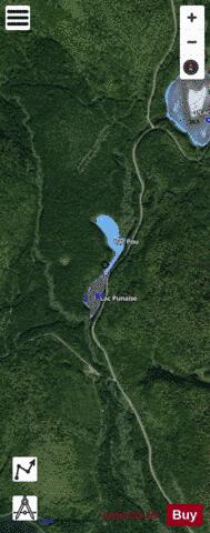 Punaise, Lac depth contour Map - i-Boating App - Satellite