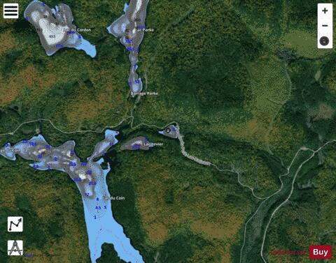 Passa, Lac depth contour Map - i-Boating App - Satellite