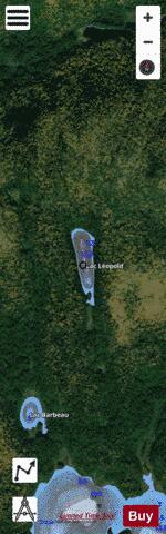 Leopold, Lac depth contour Map - i-Boating App - Satellite