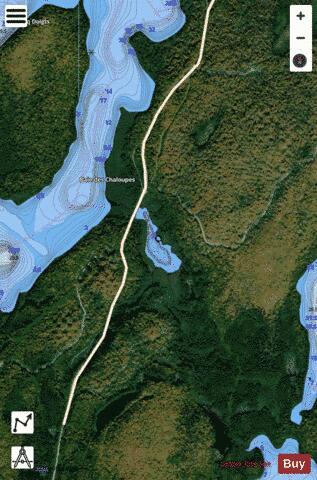 Colombon, Lac depth contour Map - i-Boating App - Satellite
