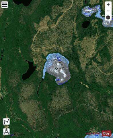 Martel, Lac depth contour Map - i-Boating App - Satellite