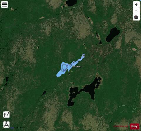 Fissiau, Lac depth contour Map - i-Boating App - Satellite