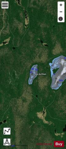Piton, Lac du depth contour Map - i-Boating App - Satellite