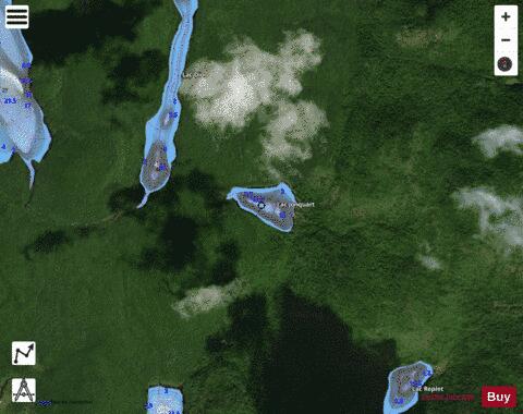 Jonquart, Lac depth contour Map - i-Boating App - Satellite