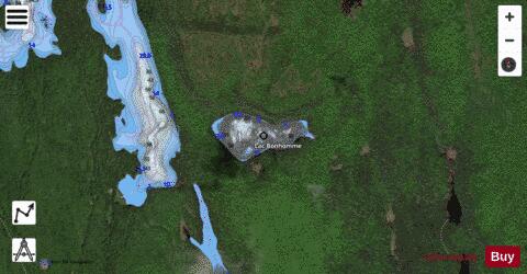 Bonhomme, Lac depth contour Map - i-Boating App - Satellite
