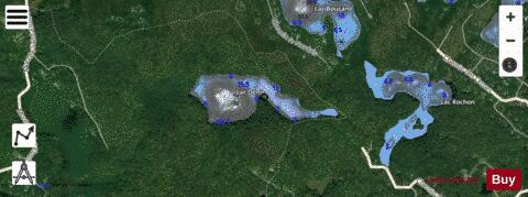 Denis, Lac depth contour Map - i-Boating App - Satellite
