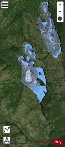 Alain-Potvin, Lac depth contour Map - i-Boating App - Satellite