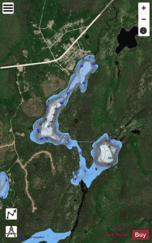 Alice, Lac depth contour Map - i-Boating App - Satellite