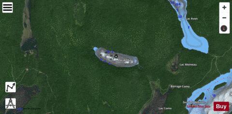 Ambo  Lac depth contour Map - i-Boating App - Satellite