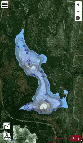 Amignon, Lac depth contour Map - i-Boating App - Satellite