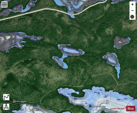 Arc En Ciel  Lac depth contour Map - i-Boating App - Satellite