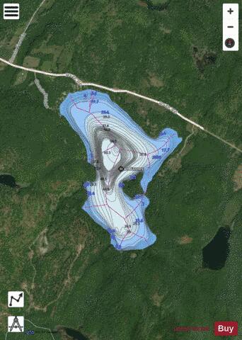 Barnes, Lac depth contour Map - i-Boating App - Satellite