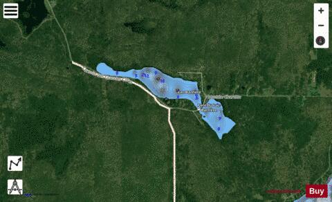 Barriere  Lac depth contour Map - i-Boating App - Satellite