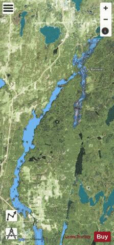 Lac Barriere, Ottawa River depth contour Map - i-Boating App - Satellite