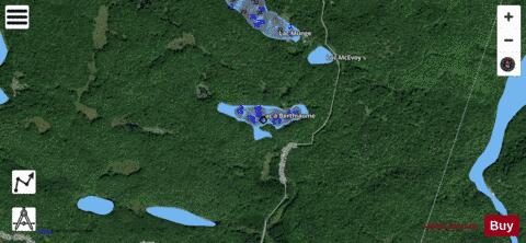 Lac Adub depth contour Map - i-Boating App - Satellite