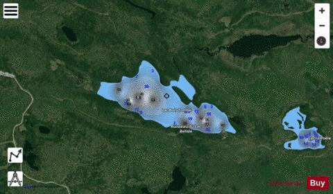 Bois Tombe  Lac depth contour Map - i-Boating App - Satellite
