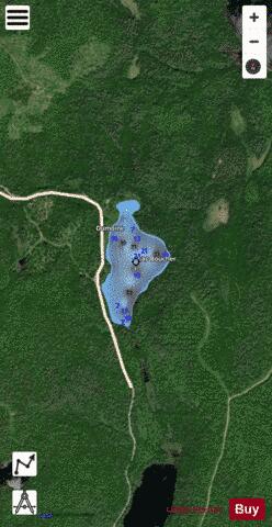 Boucher  Lac depth contour Map - i-Boating App - Satellite