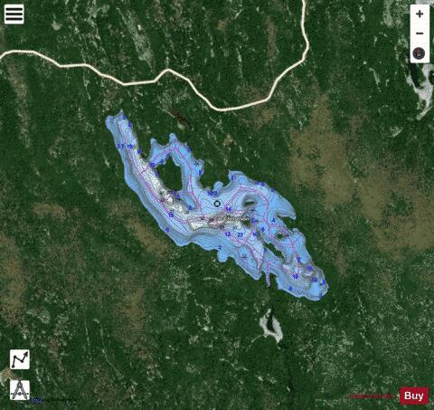 Christison, Lac depth contour Map - i-Boating App - Satellite