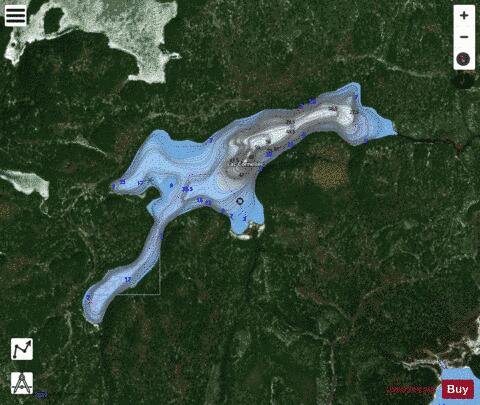 Cornelier, Lac depth contour Map - i-Boating App - Satellite
