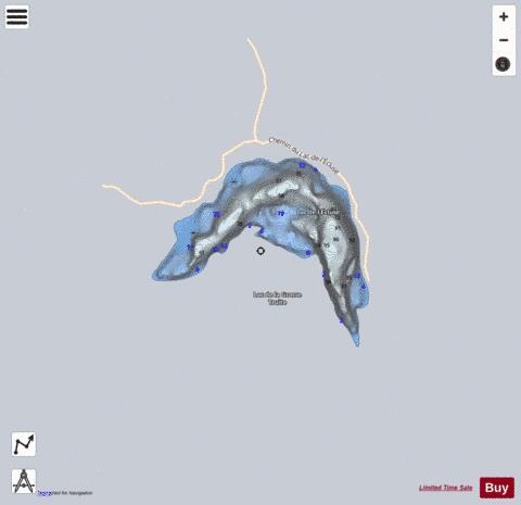 Ecluse  Lac De L depth contour Map - i-Boating App - Satellite