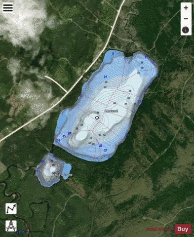 Ferre, Lac depth contour Map - i-Boating App - Satellite
