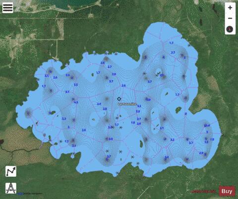 Fourniere, Lac depth contour Map - i-Boating App - Satellite