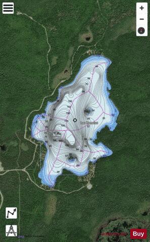 Honorat, Lac depth contour Map - i-Boating App - Satellite
