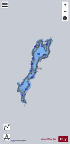 Hy  Lac depth contour Map - i-Boating App - Satellite