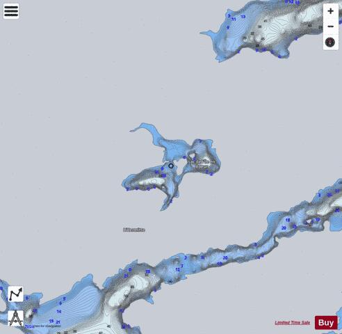 Ile En Coeur  Lac De L depth contour Map - i-Boating App - Satellite