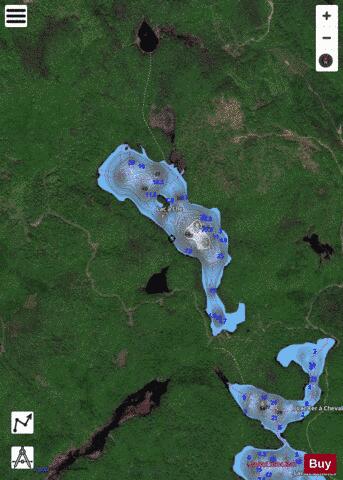 Ile, Lac a l' depth contour Map - i-Boating App - Satellite
