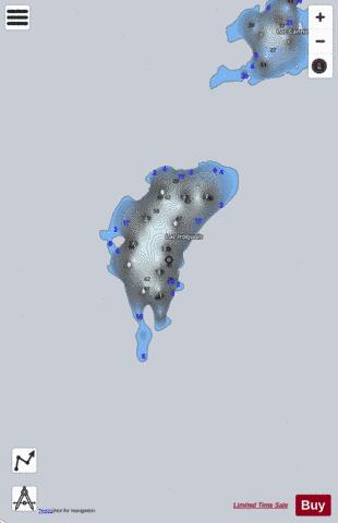 Iroquois  Lac depth contour Map - i-Boating App - Satellite