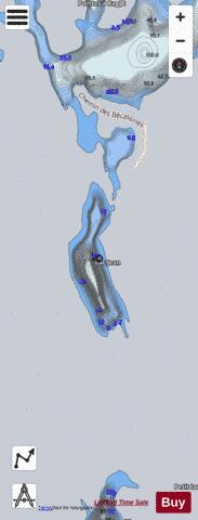 Jean  Lac depth contour Map - i-Boating App - Satellite